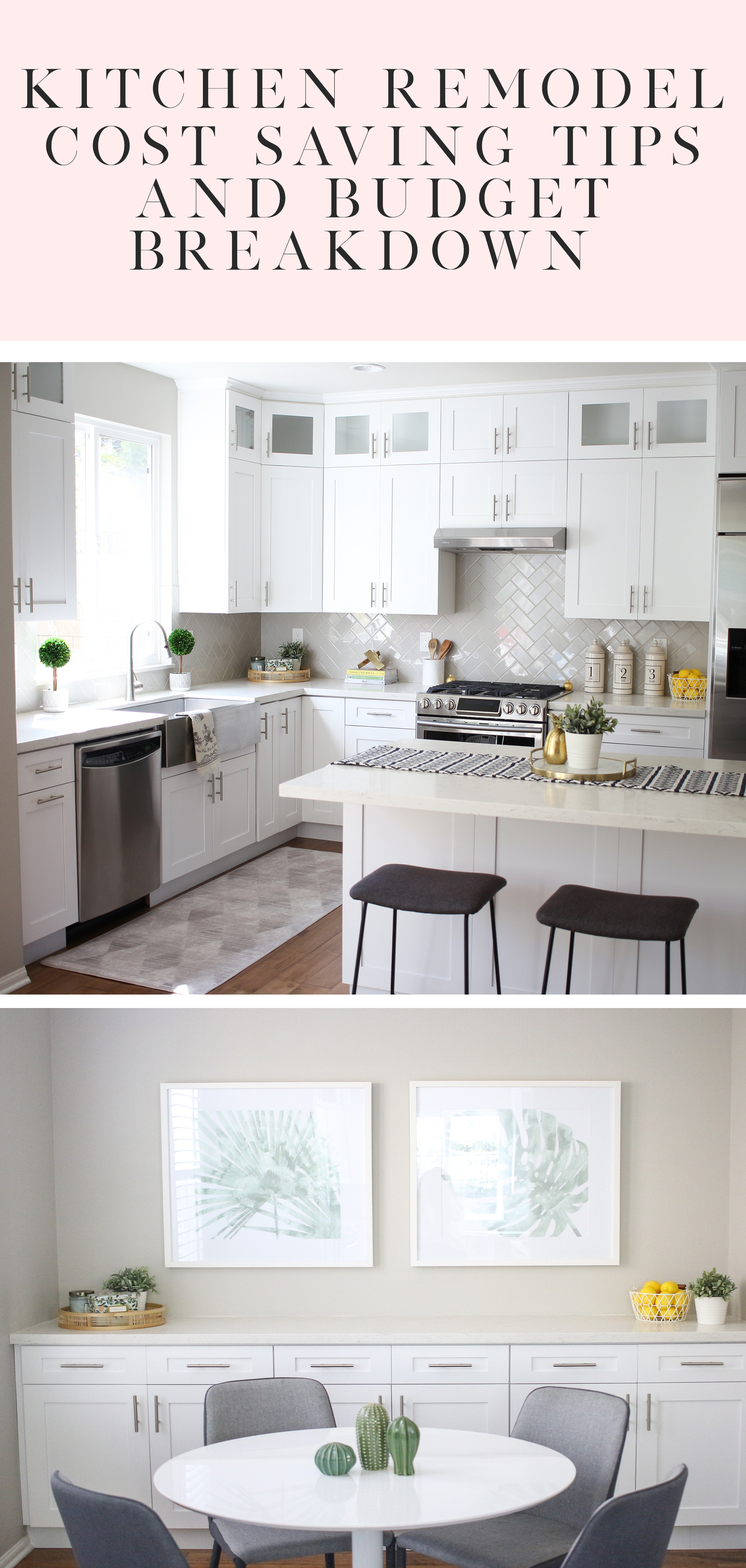 KITCHEN REMODEL COST SAVINGS TIPS AND BUDGET BREAKDOWN